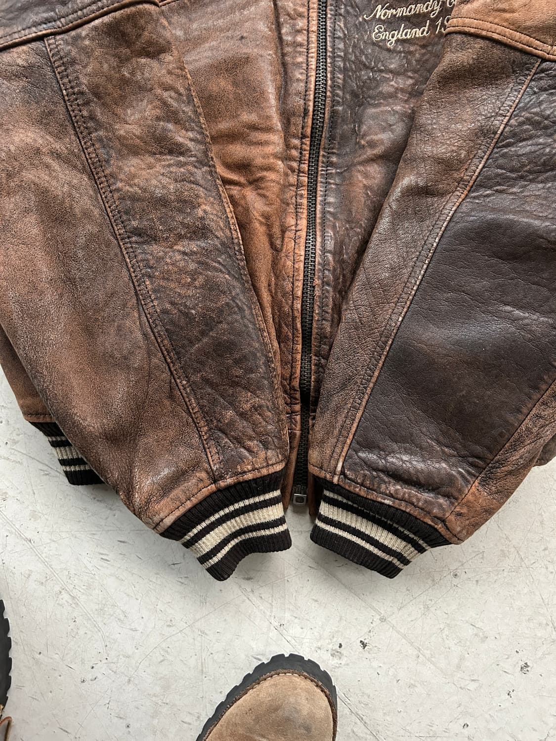 90‘s Avirex (아비렉스 가죽자켓) 상품이미지3