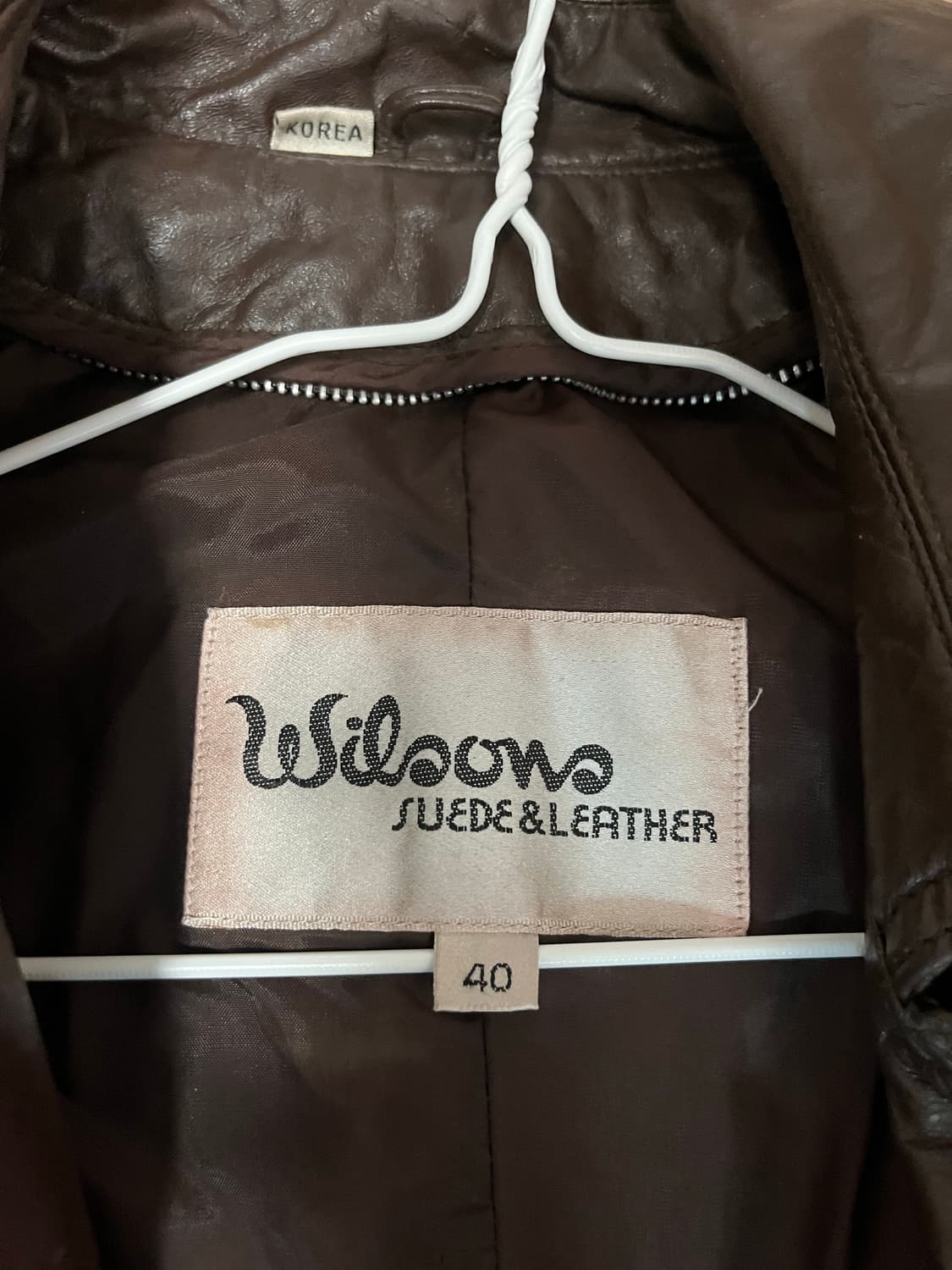 Wilsow 가죽 롱코트 40 상품이미지2