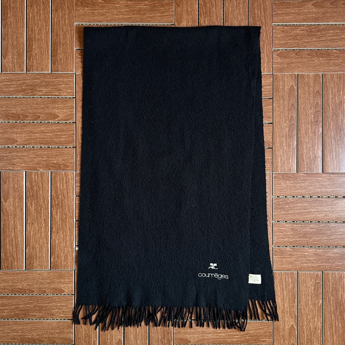 Courreges fringe angora wool muffler 상품이미지2