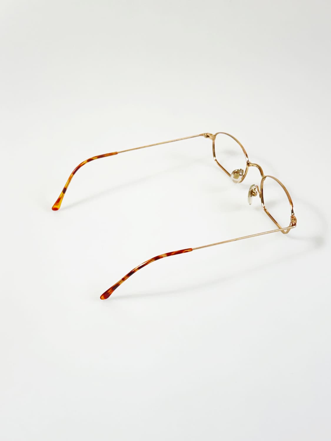 90s PASSION 골드 톨토즈 슬림 스퀘어 빈티지 안경 상품이미지4