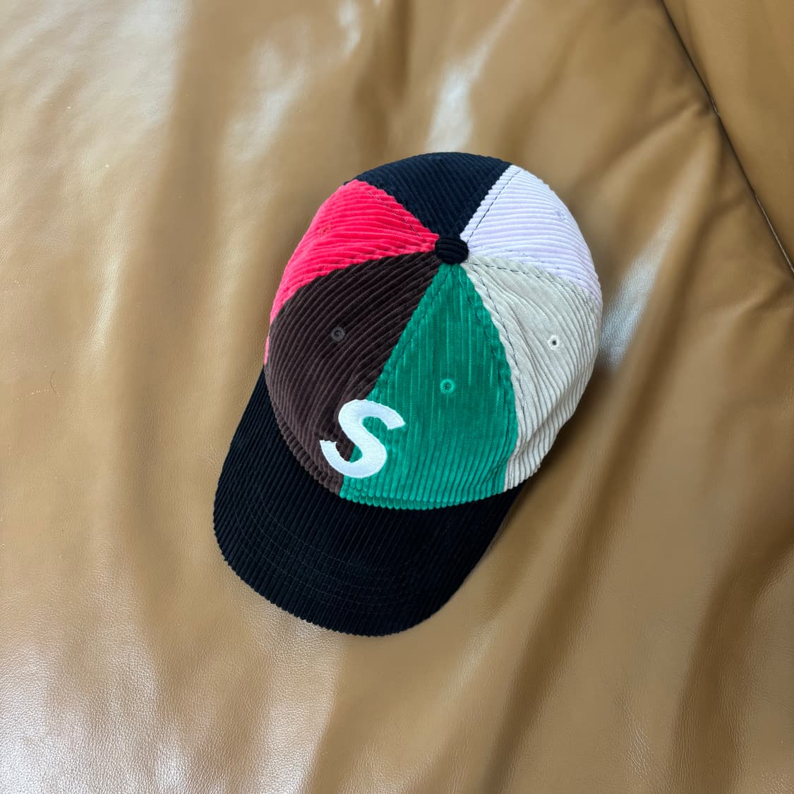 슈프림 S로고 6패널 볼캡 모자 코듀로이 멀티 컬러 상품이미지5