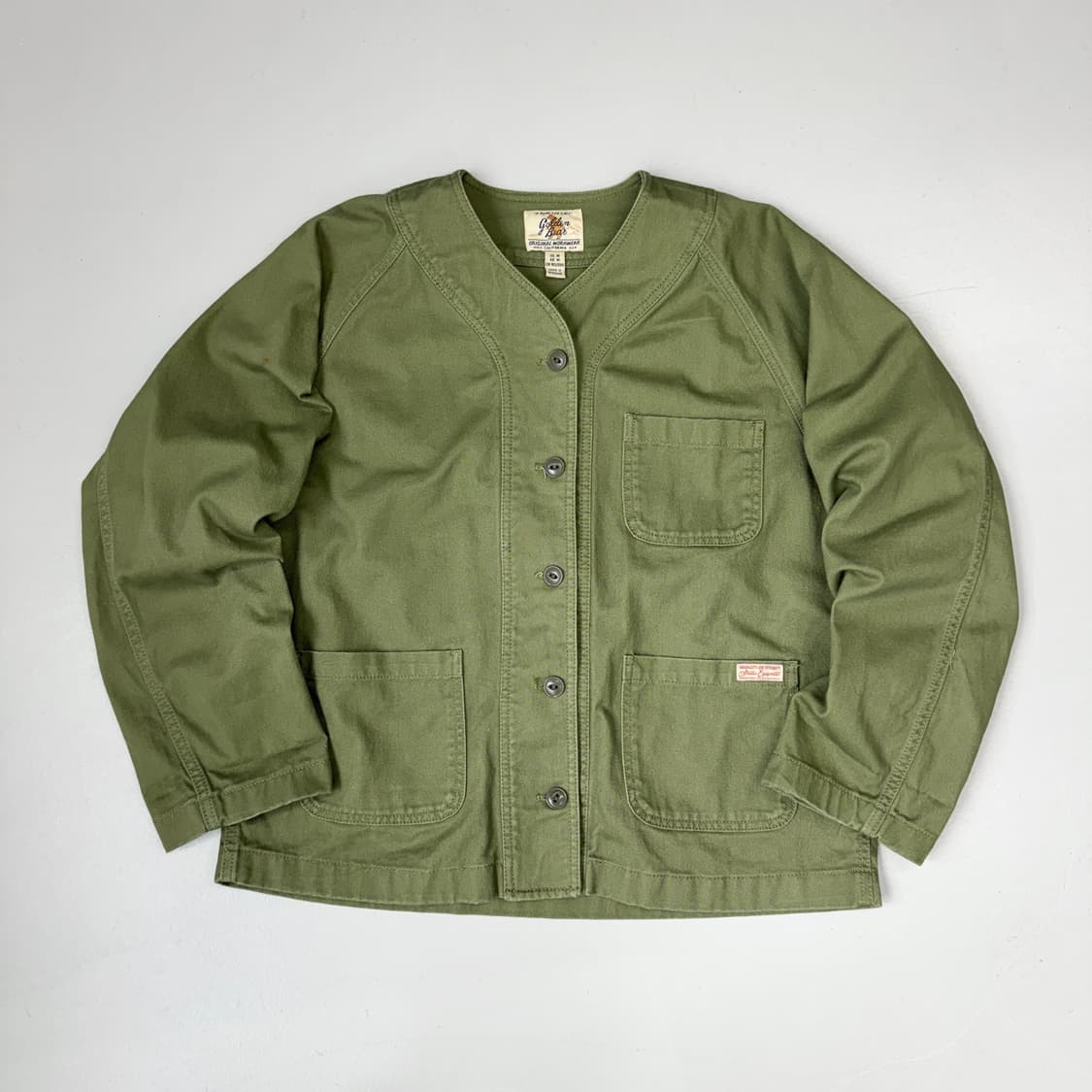 골든베어 밀리터리 캔버스 자켓 카키 상품이미지2