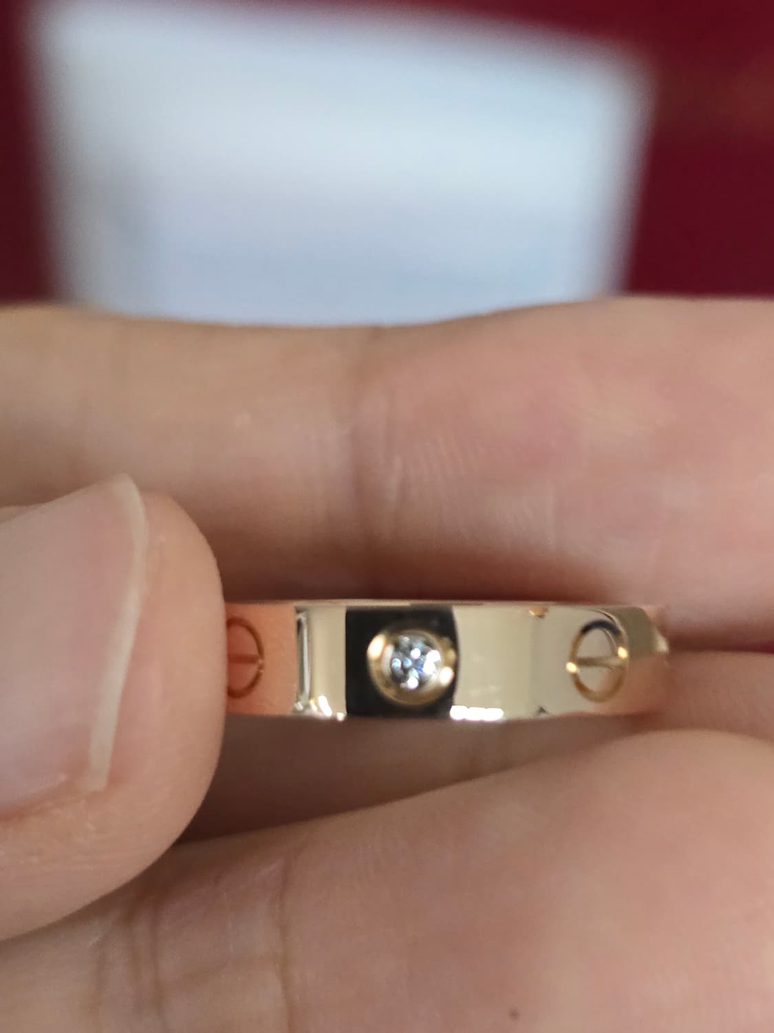 까르띠에 러브링 다이아 핑크골드 49호 새상품 상품이미지5