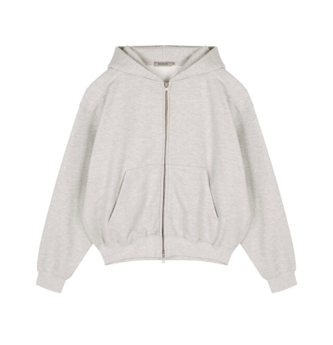 (XL) 에드리엘로스 커버 풀 집업 스웻 재킷 [멜란지그레이] 상품이미지2