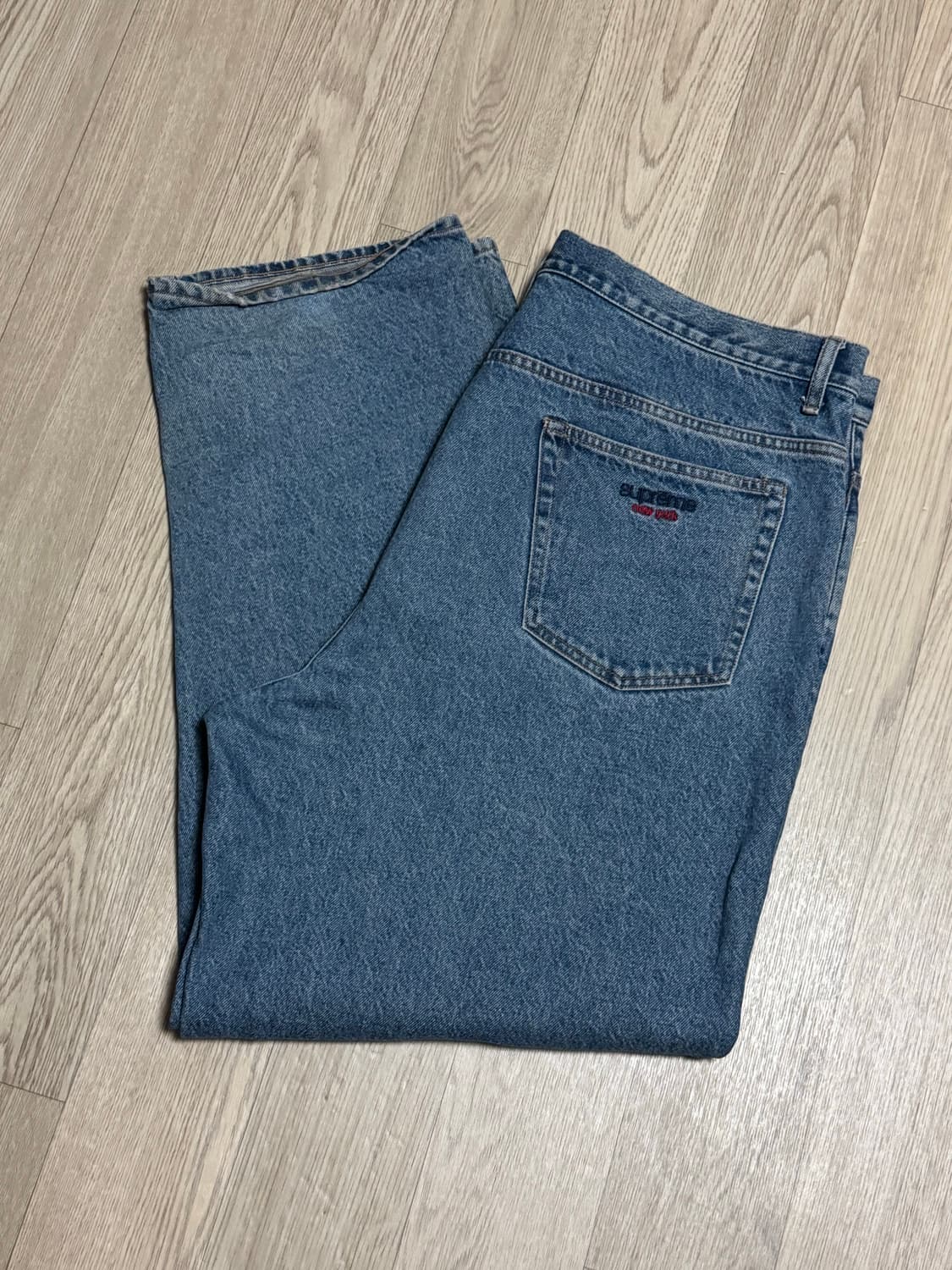 슈프림 배기 진 워시드 인디고 23FW 데님팬츠 상품이미지6