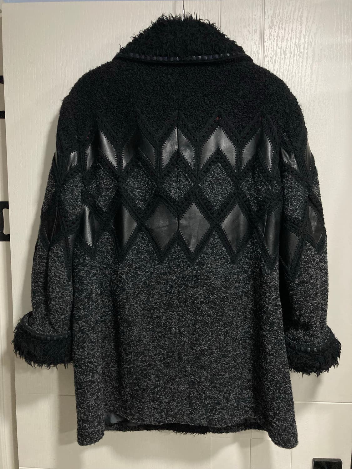 요시유키 코니시 아가일 퍼 코트 자켓 상품이미지7