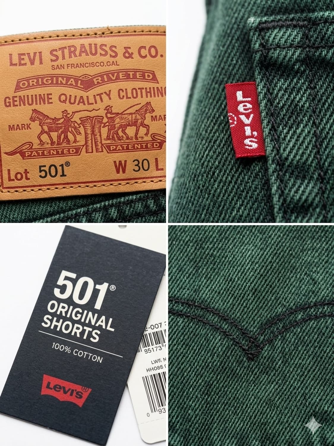 리바이스 501 데님 반바지 상품이미지5