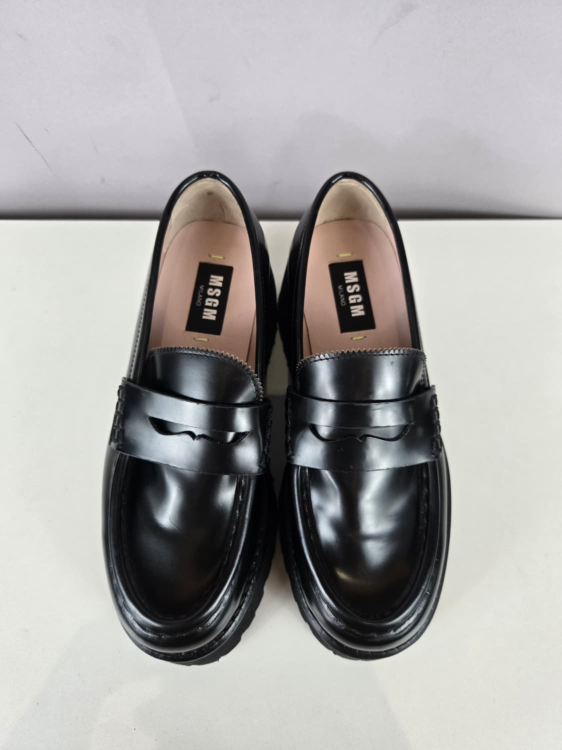 MSGM 엠에스지엠 여성 35 플랫폼 통굽 로퍼 신발 구두 블랙 상품이미지2