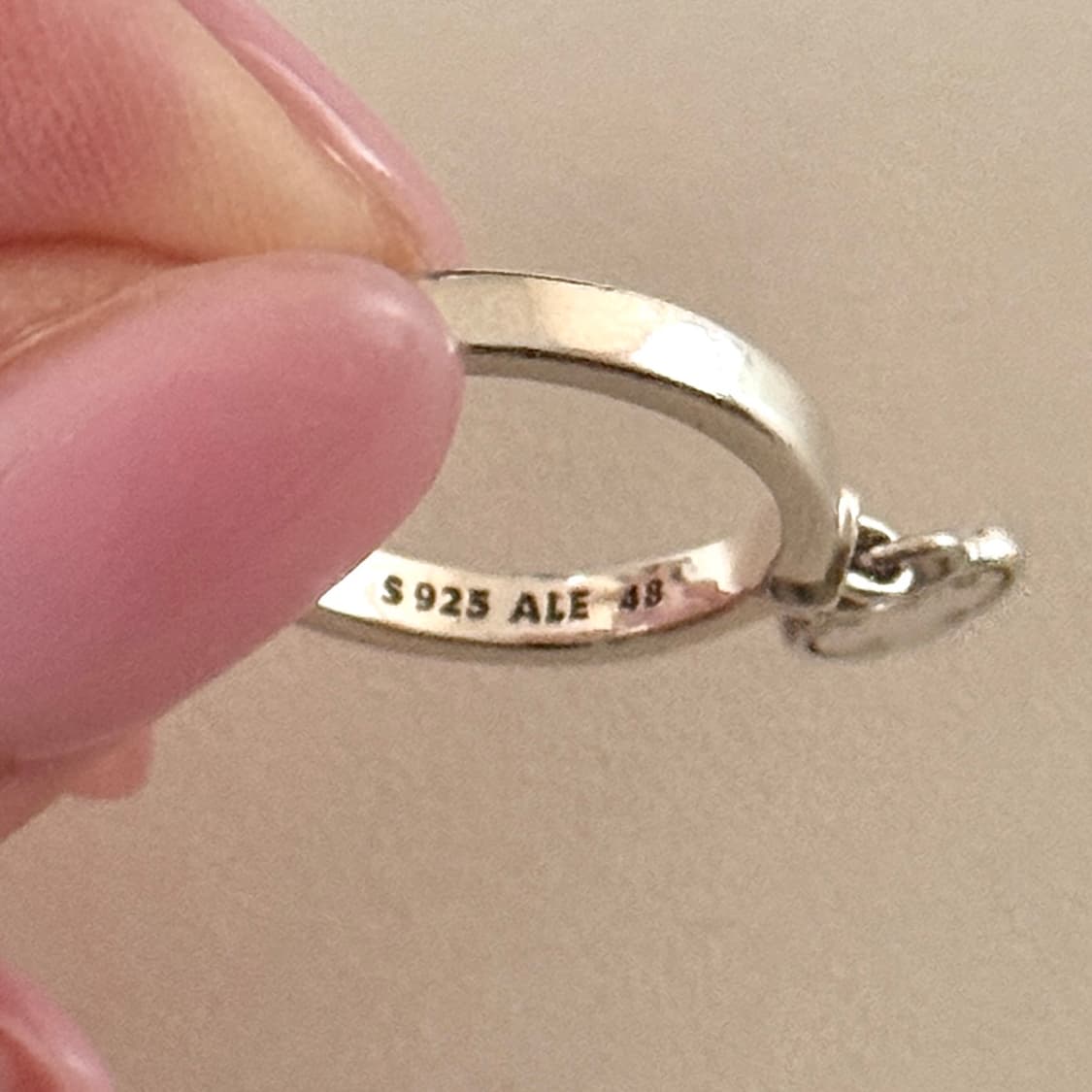 정품 판도라 러브락링 실버 48사이즈 상품이미지3