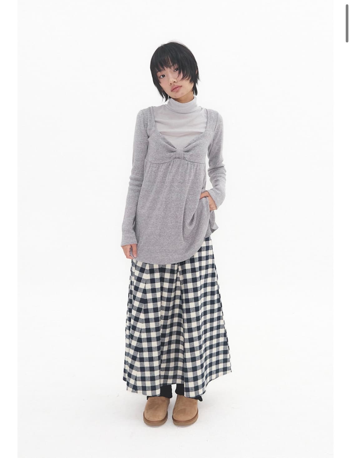 익스파이어드걸 Bambi Soft Top Light Grey 상품이미지1