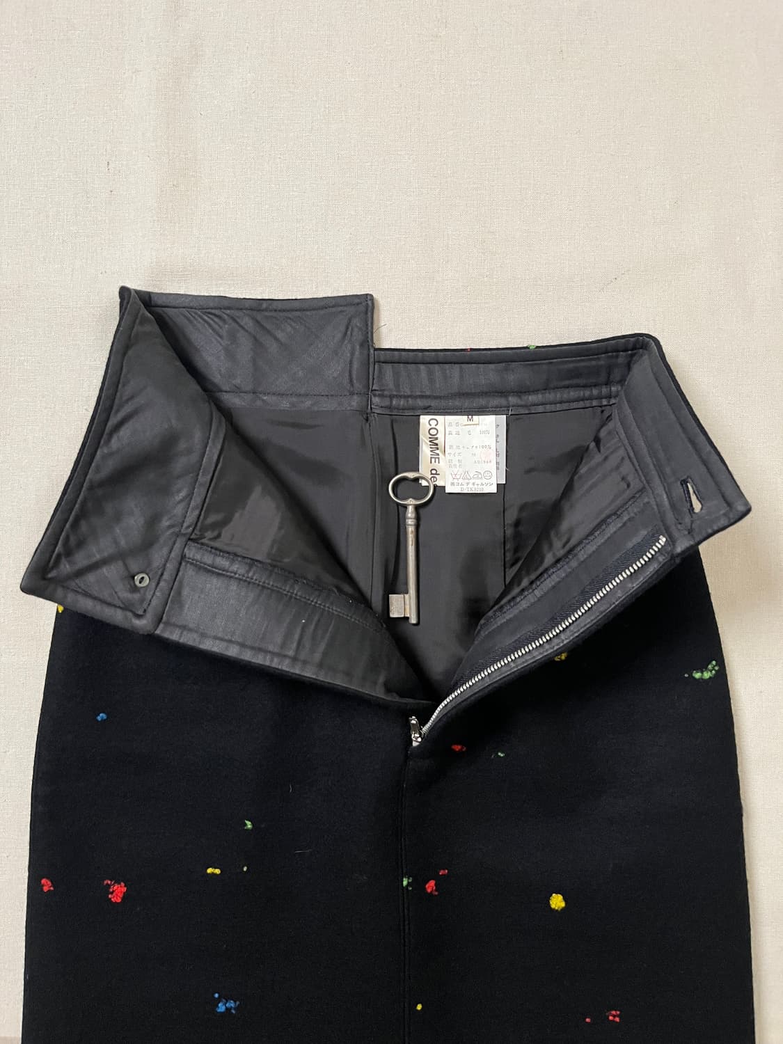 80s 꼼데가르송 네프 멜튼 울 스커트 comme des garcons 상품이미지6