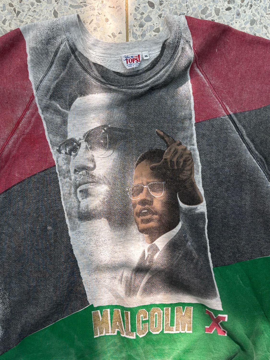 [RARE] 90s Malcolm X AOP Sweatshirt 상품이미지2