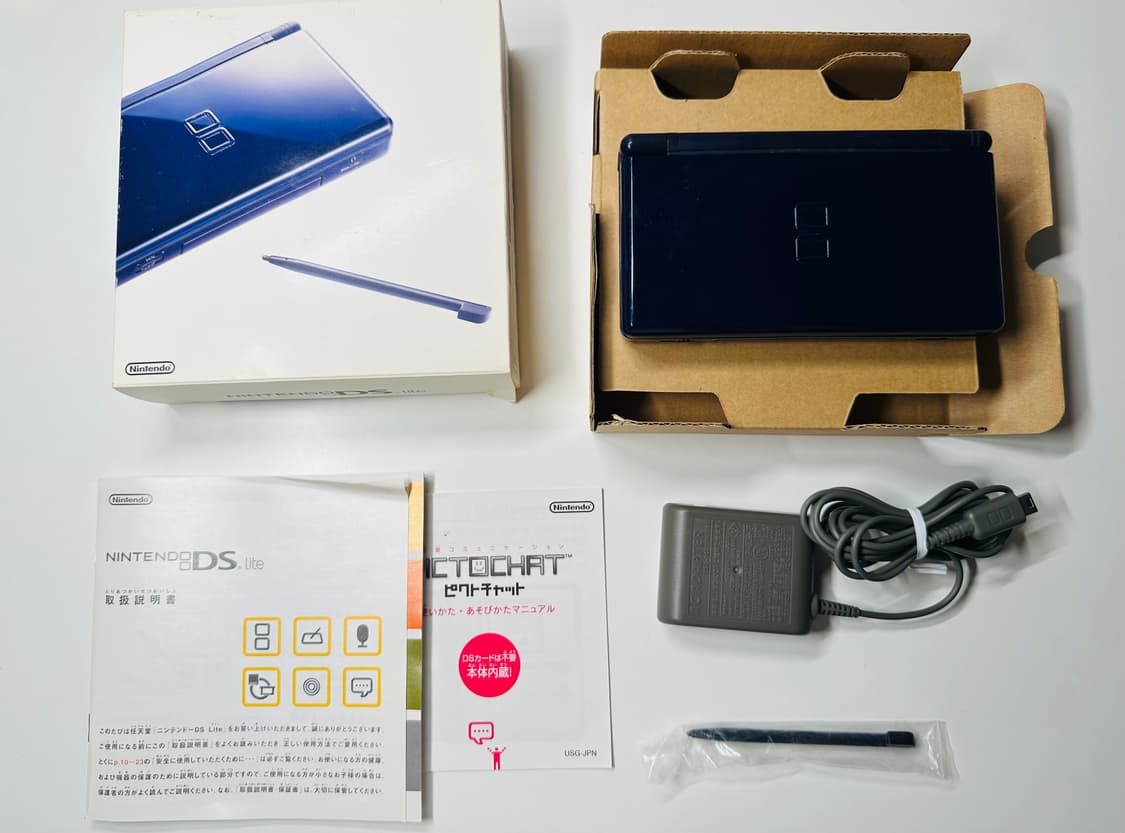 닌텐도 DSL 에나멜 네이비 일판 풀박스셋 판매 (게임보이, GBA) 상품이미지4