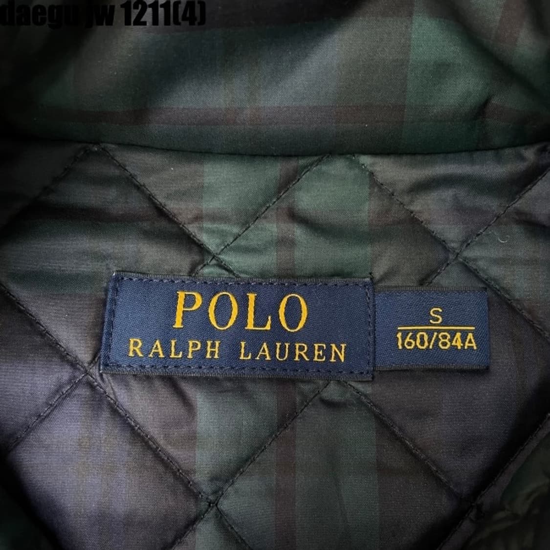폴로 퀼팅 집업 자켓 S  상품이미지4