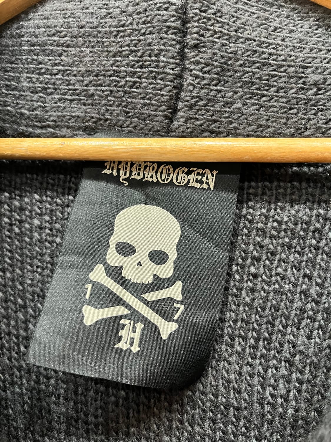 Hydrogen 락펑크 스컬 숄카라 가디건  상품이미지5