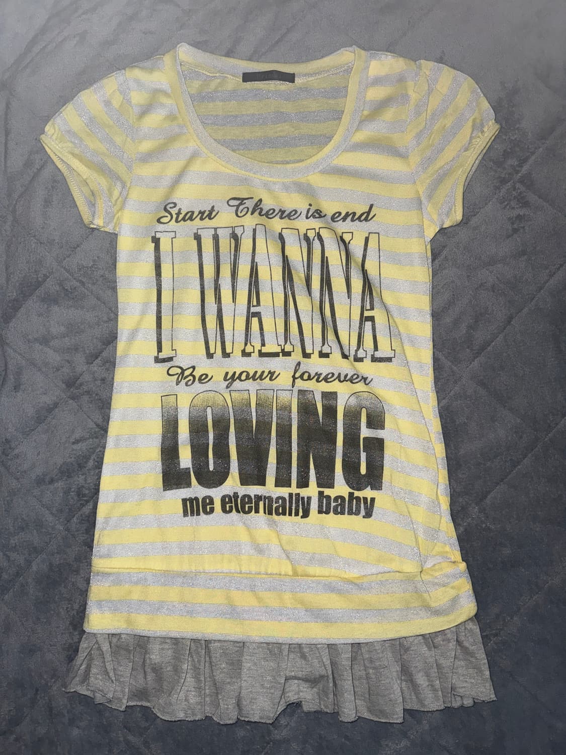 y2k 스프라이트 키치 글리터 반팔 상품이미지1