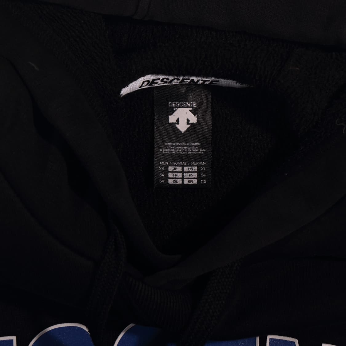 데상트 프린팅로고 기모 후드티 B576 상품이미지3