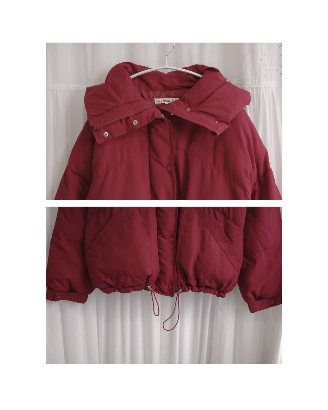 Cutie Blonde Red Chubby Puffer 상품이미지3