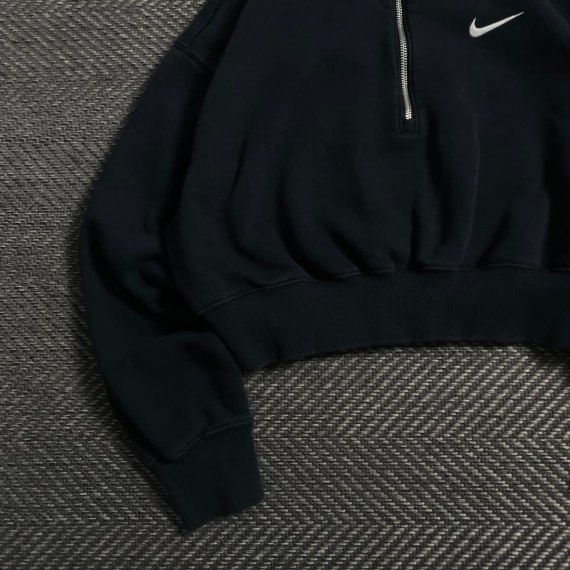 나이키 우먼스 크롭 하프집업 스웻 셔츠y 4656 상품이미지3