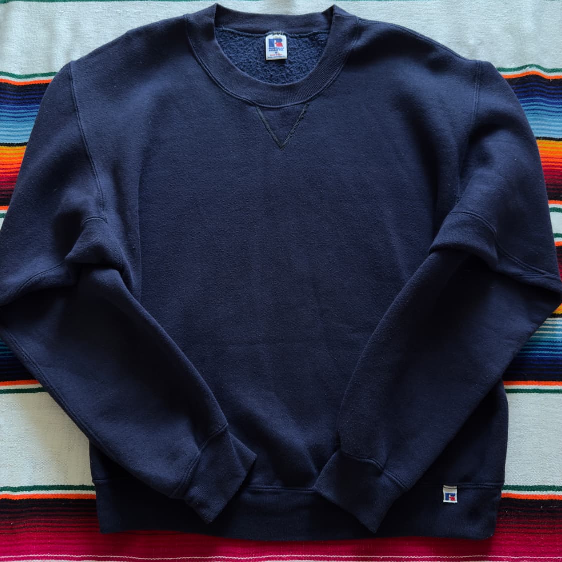 80s USA Russell Navy Sweatshirt 상품이미지3
