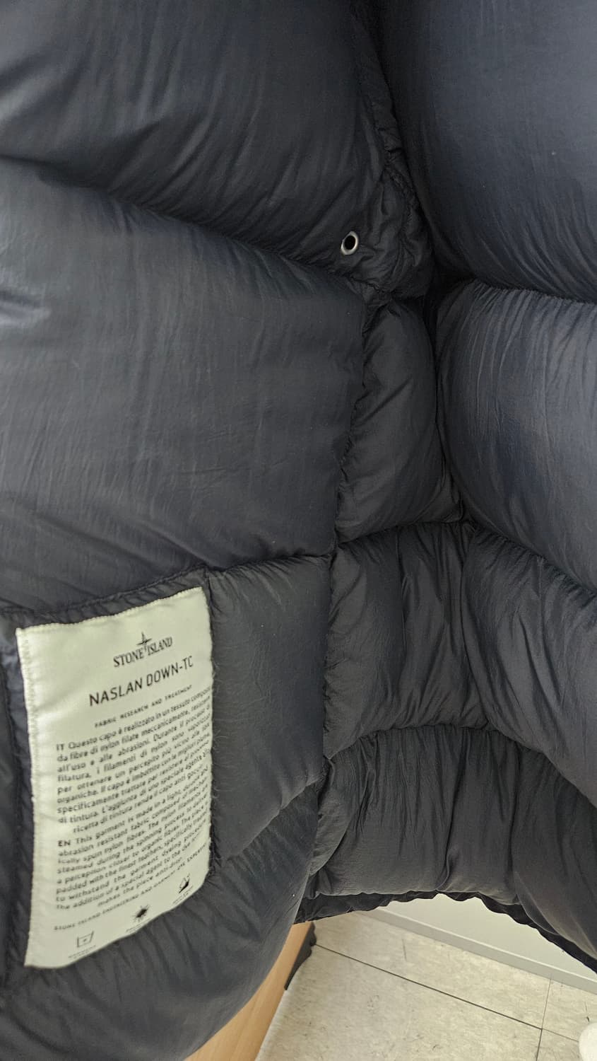 스톤아일랜드 나슬란TC 후드다운 패딩점퍼 블랙(L) 상품이미지6