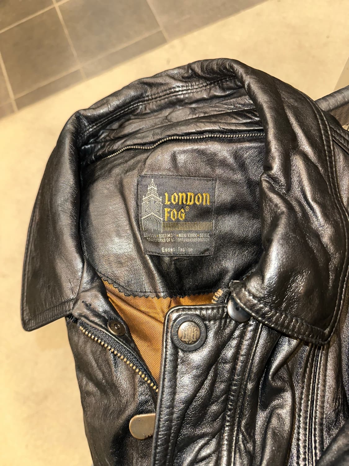 90’s London Fog genuine leather bomber  상품이미지10