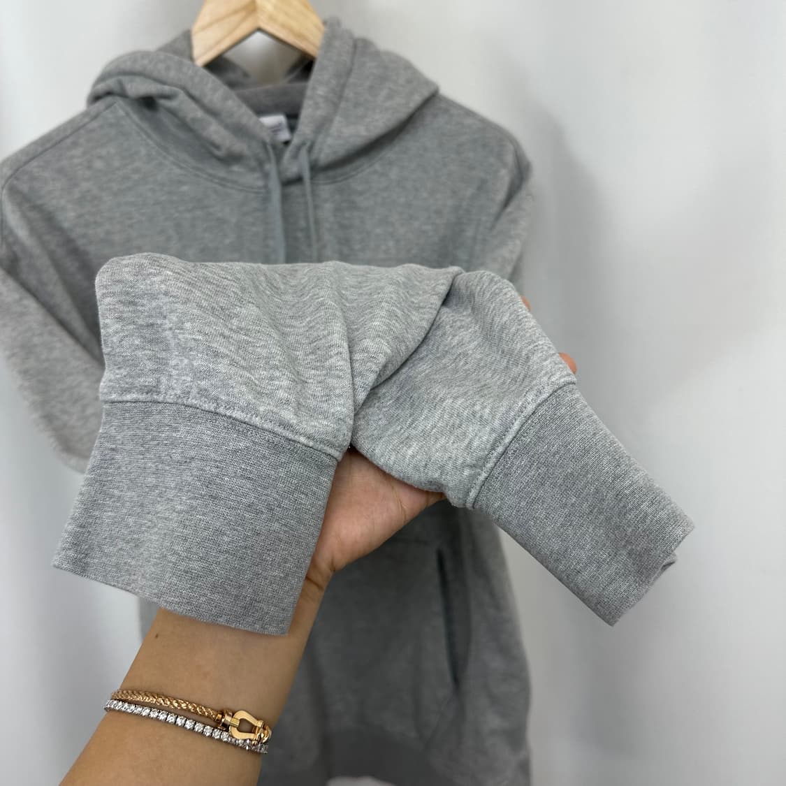   나이키 남자 면100% 후드티 그레이 L  EIW 상품이미지6