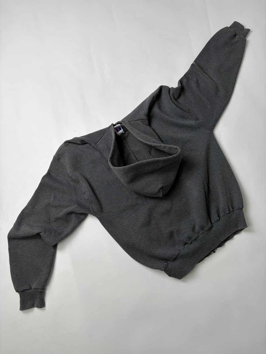 90s Russell Zip Up Hoodie (charcoal) 상품이미지2