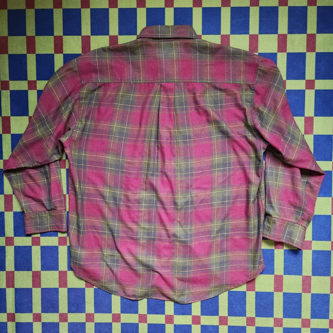 80s 아놀드 파머 버튼다운 체크 셔츠 상품이미지5