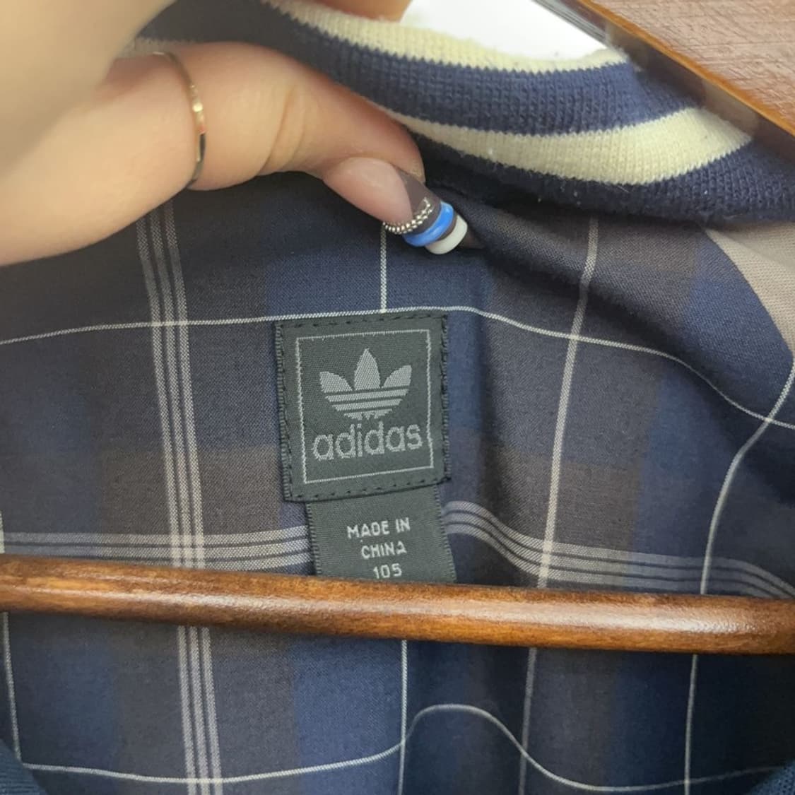 아디다스 흑탭 올드스쿨 레트로 프레피 블루종 자켓 105 C07807 상품이미지5