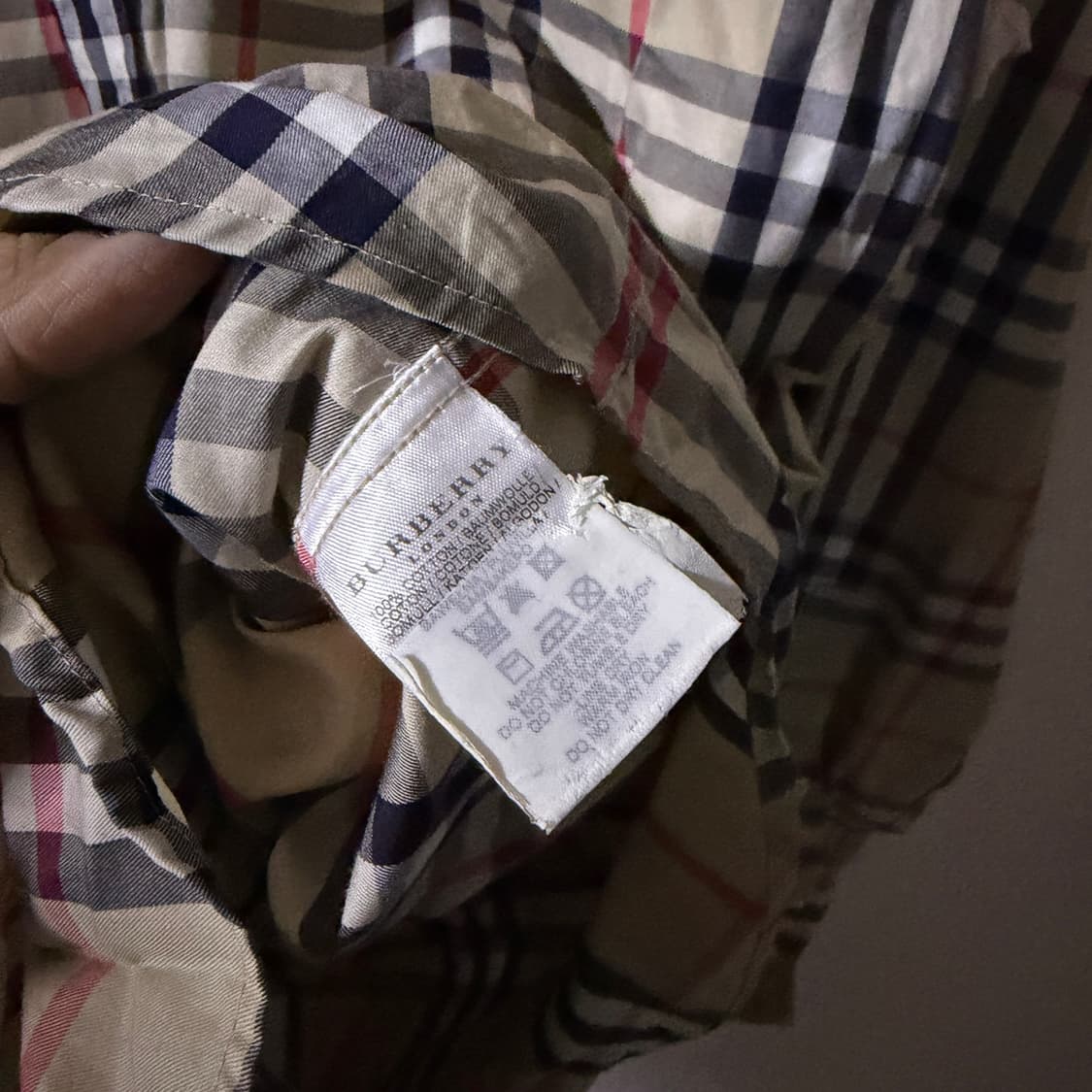 버버리 남성 노바체크 드레스 셔츠 L (105정도) 상품이미지7