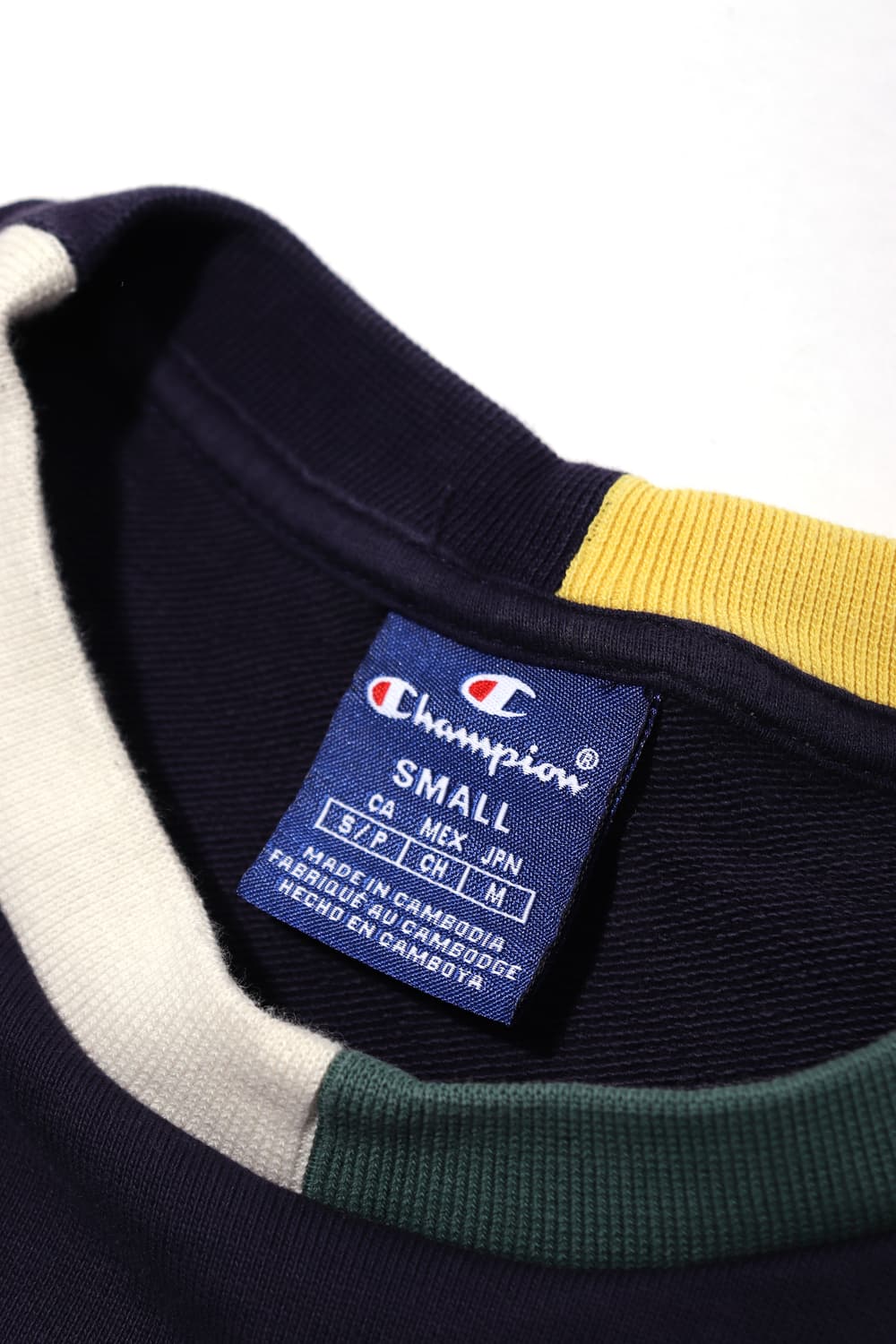 CHAMPION 다크네이비 배색 스웻셔츠 women M 상품이미지4