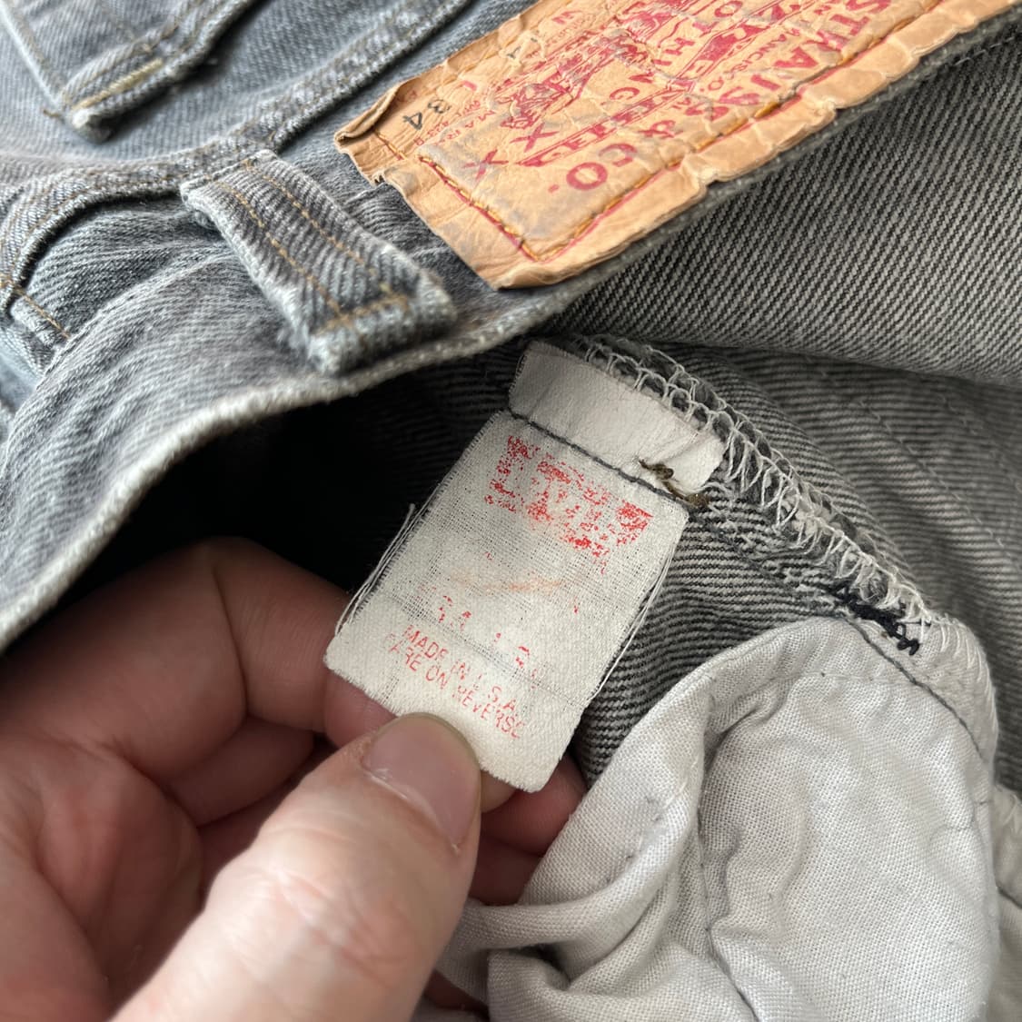 90s USA 리바이스501 원블랙 [32] 상품이미지6