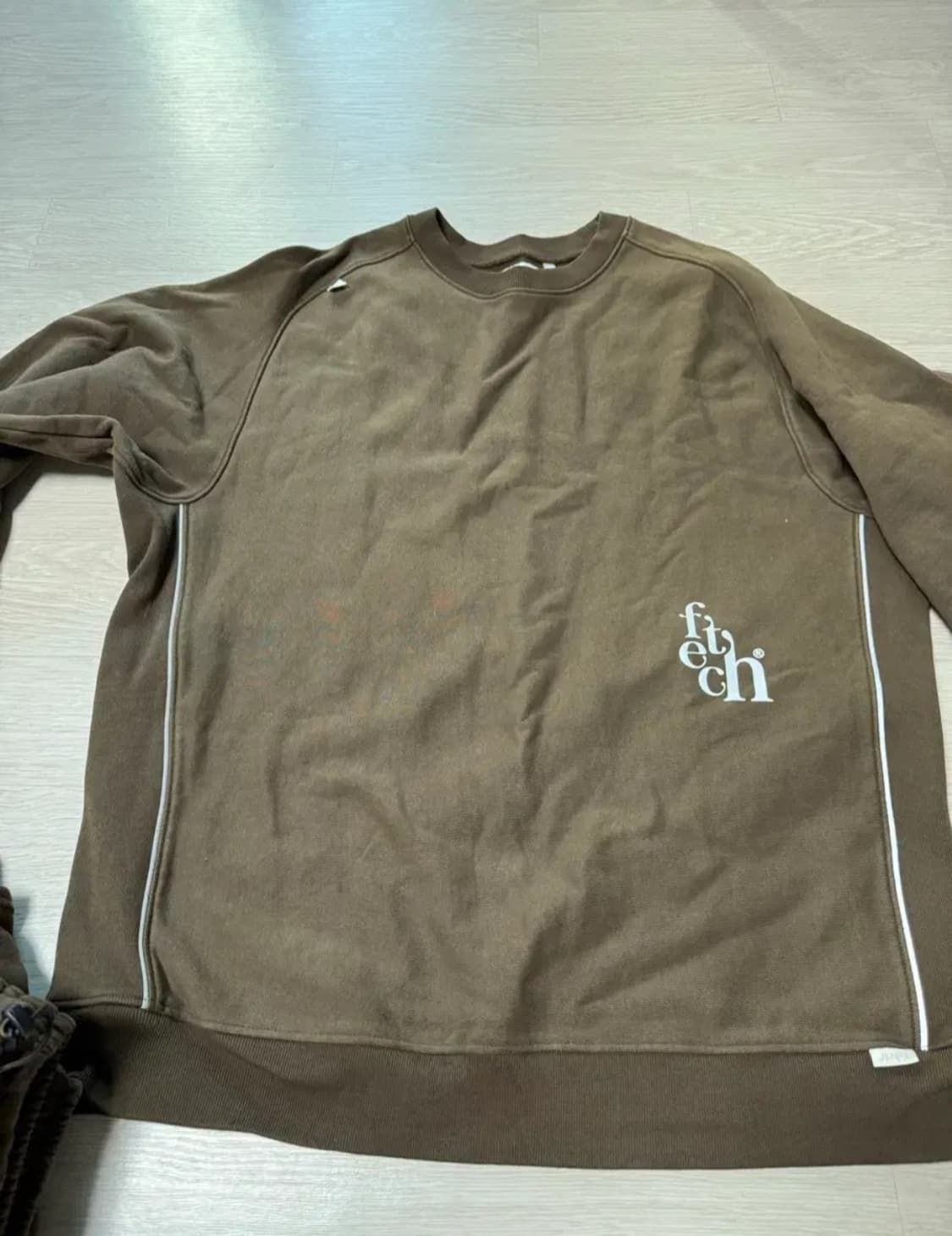 페치선데이 라인 크루넥 맨투맨 L 상품이미지1