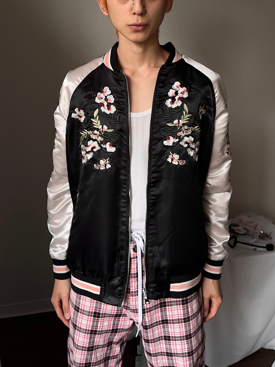 Stradivarius 리버서블 사쿠라 스카쟌 상품이미지5