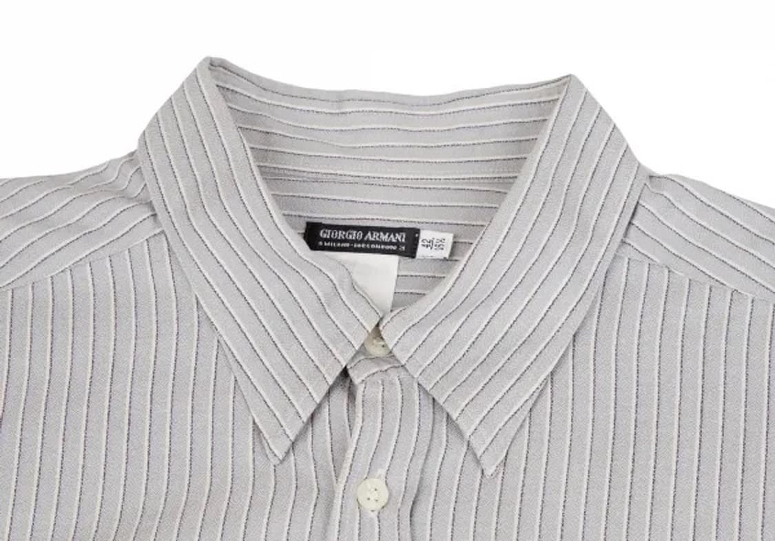 조르지오 아르마니 실크 스트라이프 셔츠 상품이미지2