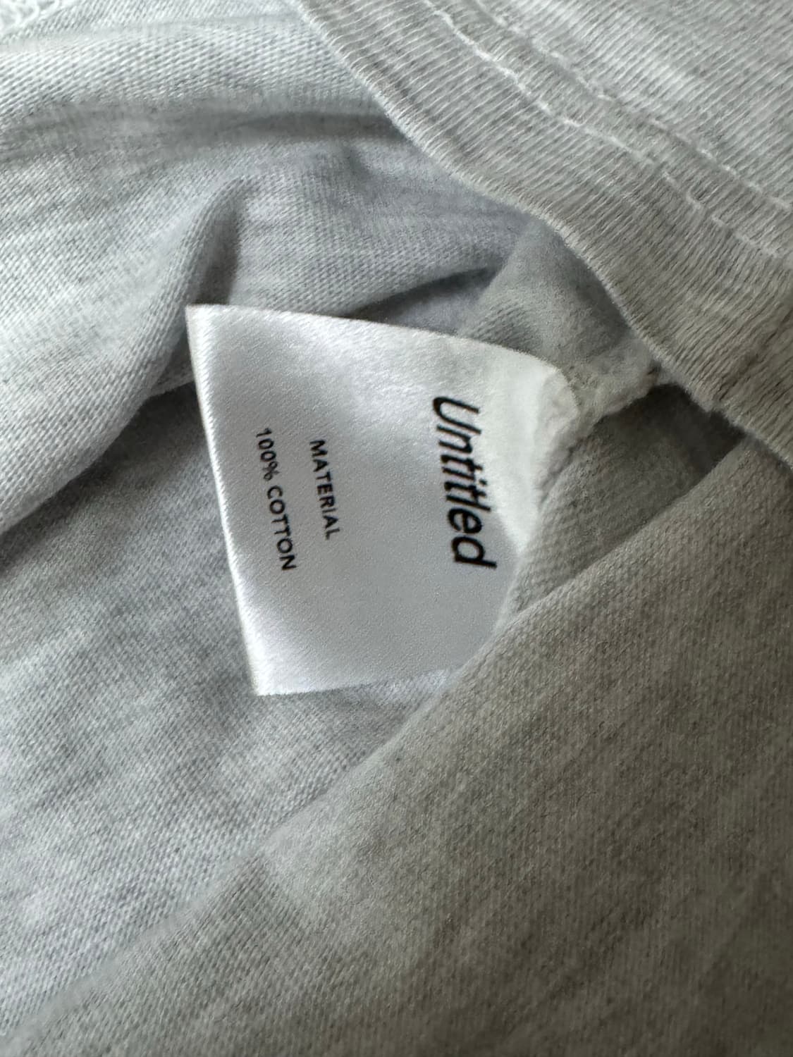 언타이틀드 아이딜 오버사이즈 롱슬리브 라이트 그레이 OS 상품이미지9