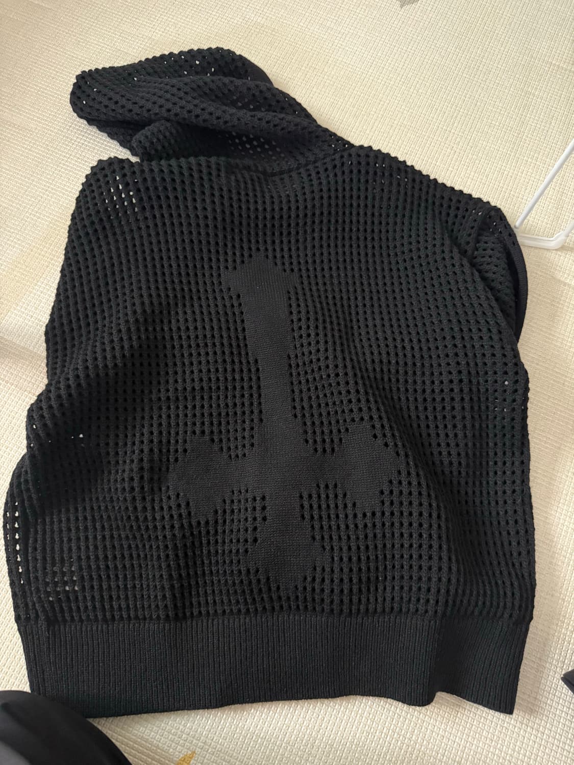 크로스 메쉬 후드집업 블랙 m 상품이미지5