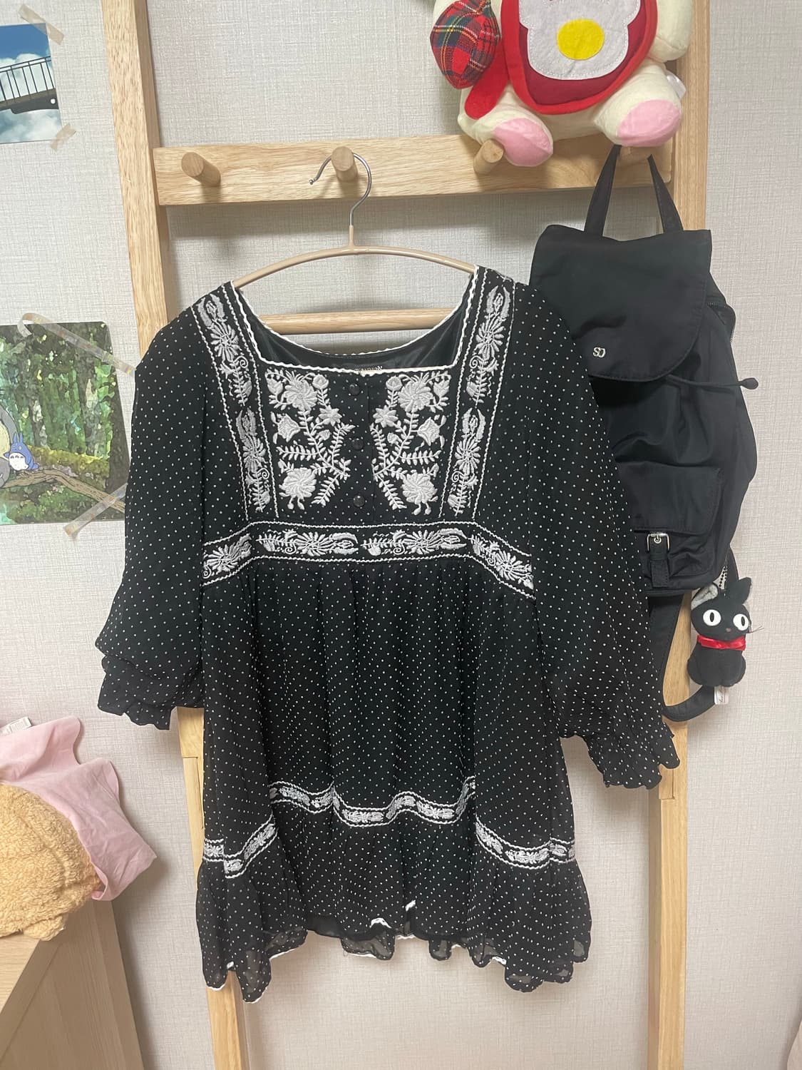 모리걸 무채색 코위찬 사와코 set (착용샷) 상품이미지3
