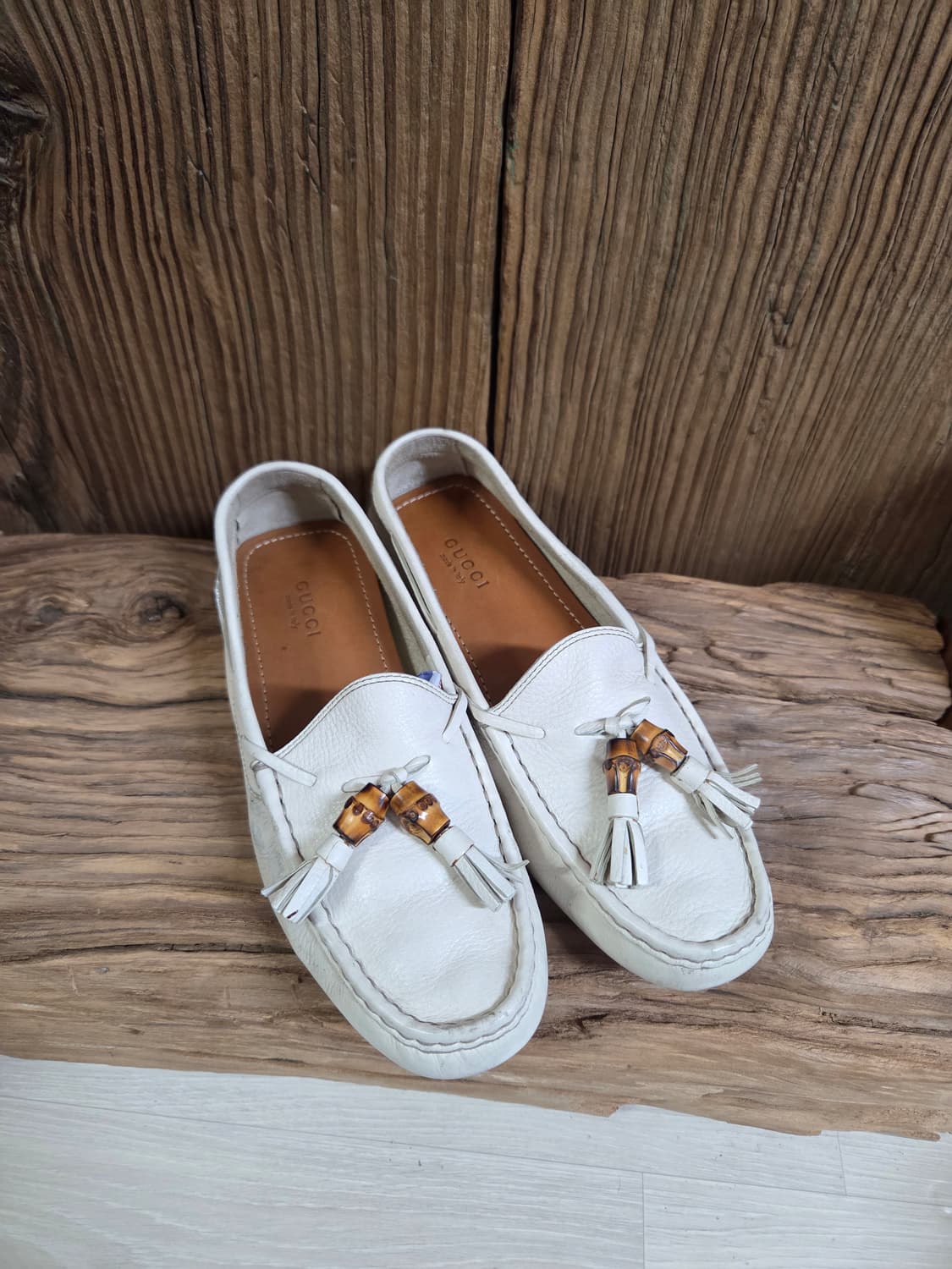 구찌 화이트 드라이빙 로퍼 상품이미지1