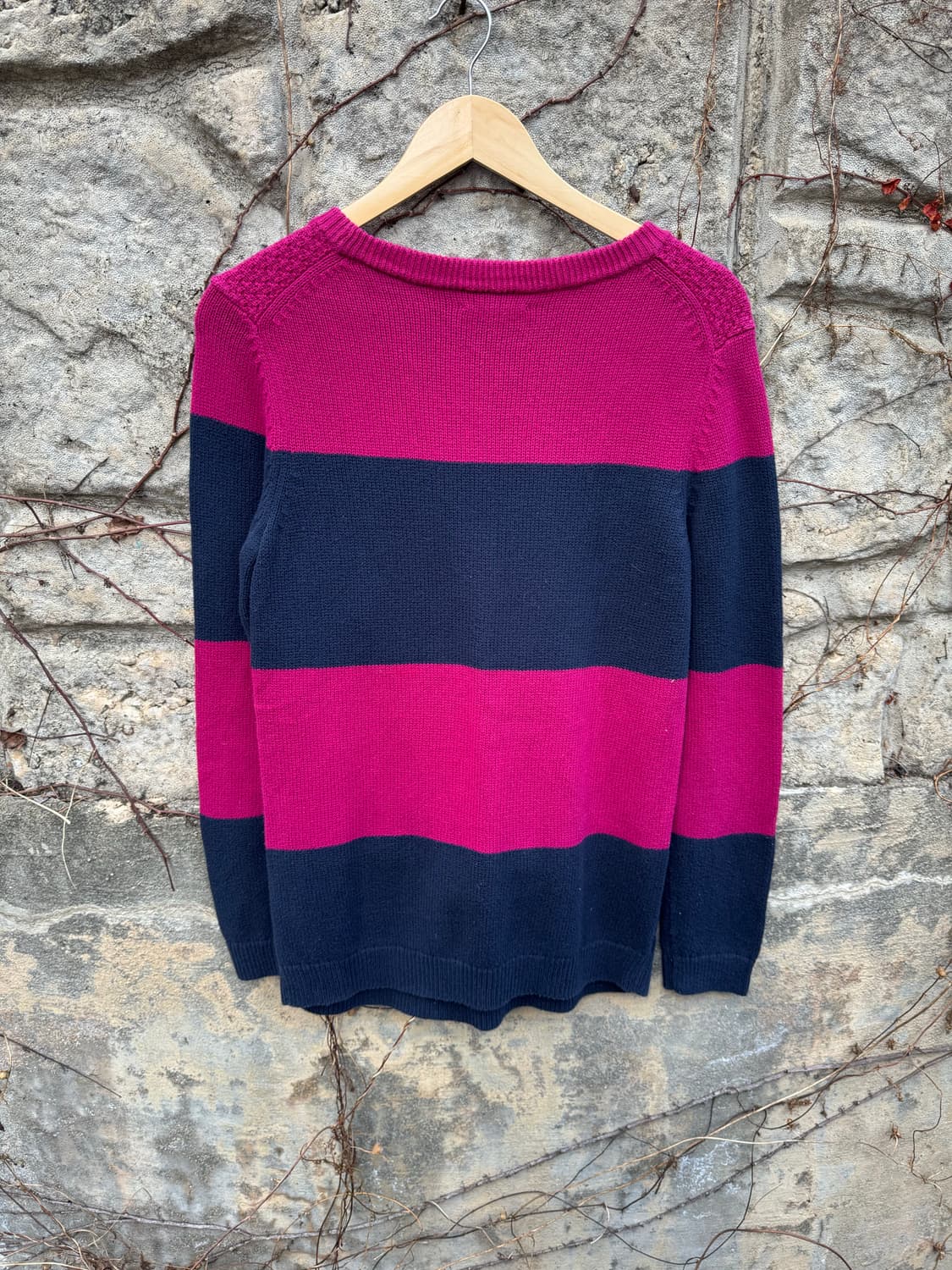 타미힐피거 빈티지 스트라이프 꽈배기 니트 m 상품이미지2