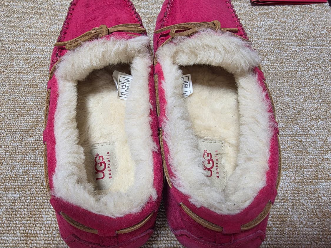 어그 UGG 핑크 스웨이드 모카신 [260~265mm] 상품이미지7