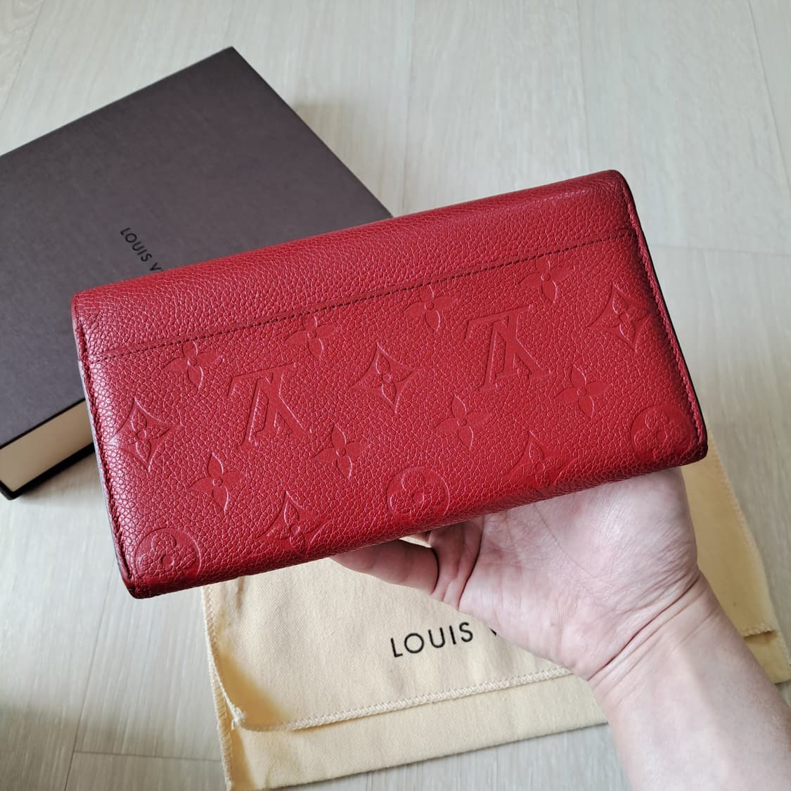 [100%/정품] 루이비통 사라 월릿 모노그램 앙프렝뜨, 루이비통지갑 상품이미지2