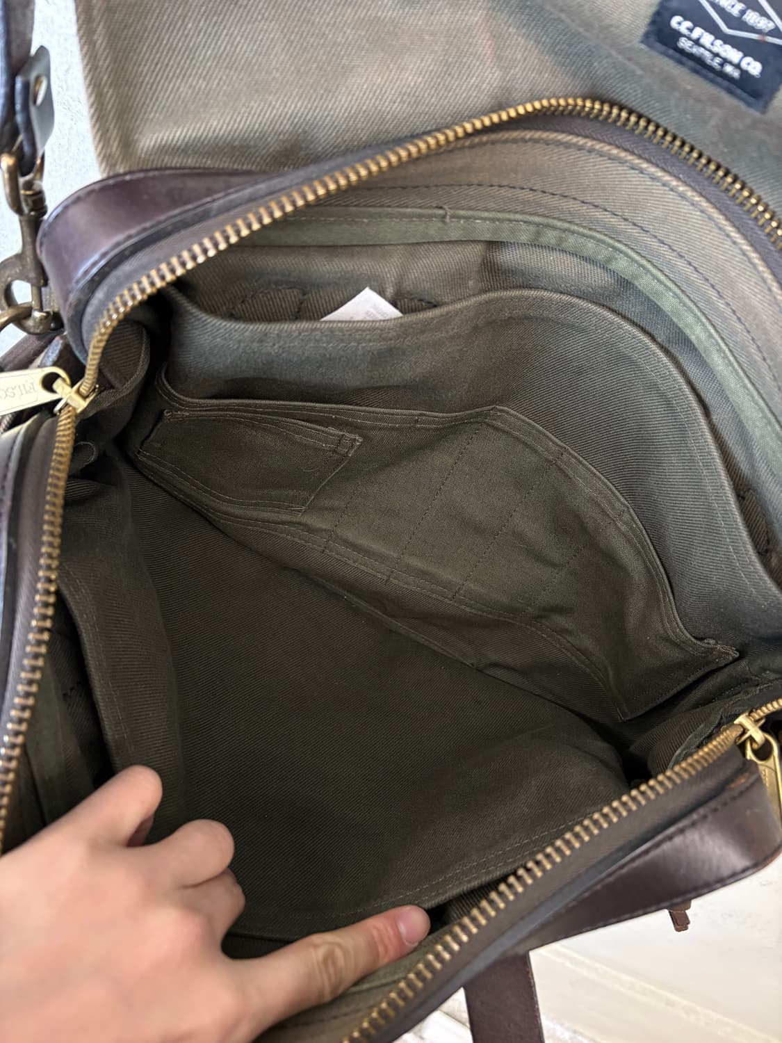 FILSON 필슨 빈티지 256 오터그린 브리프케이스 상품이미지9