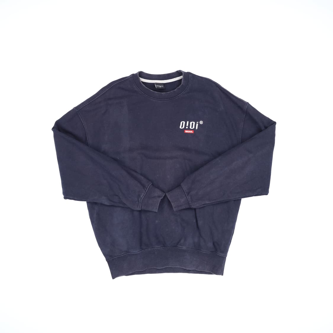 [F] OIOI 스몰로고 오버핏 맨투맨 1103HR3 상품이미지1