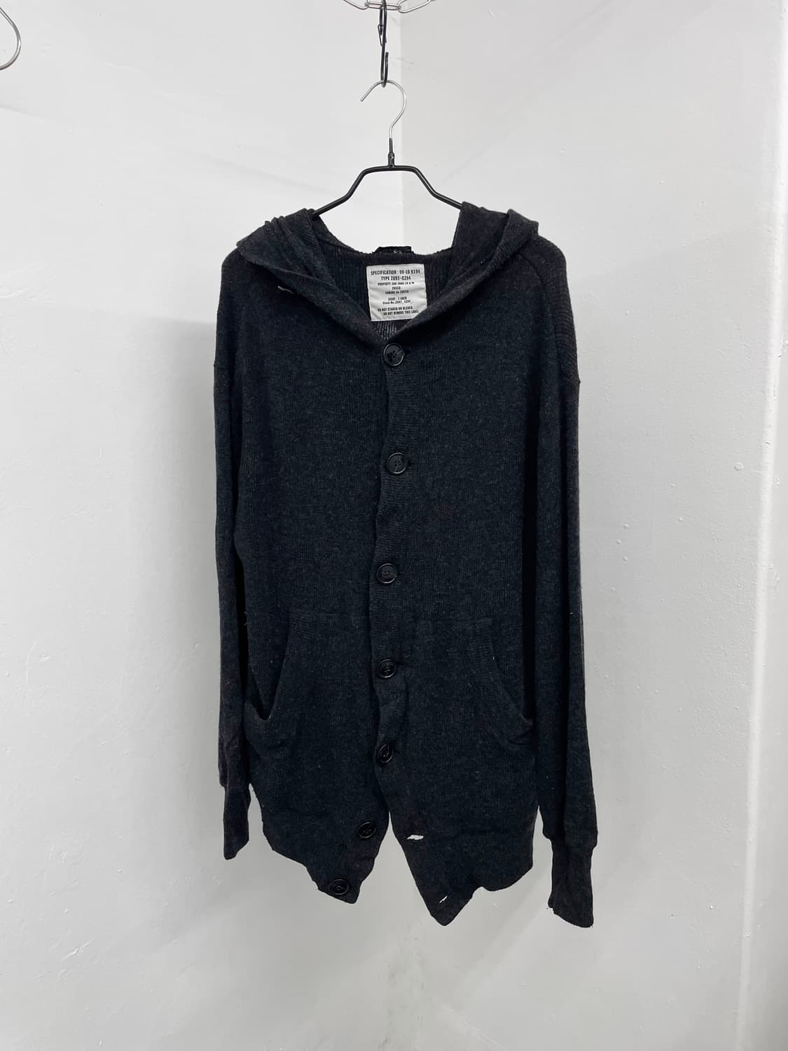 주카 울 버튼 디테일 가디건 상품이미지5