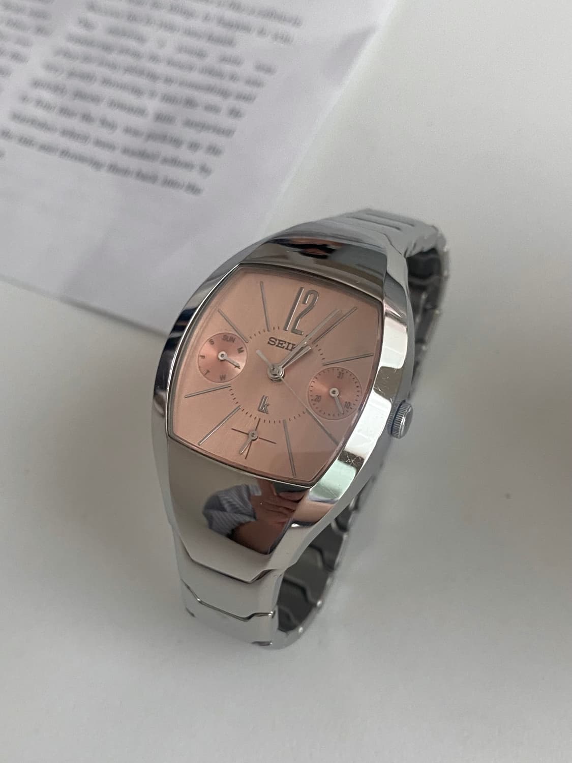 Seiko 세이코 lk 루키아 쉘실버 핑크 레이디스 상품이미지2