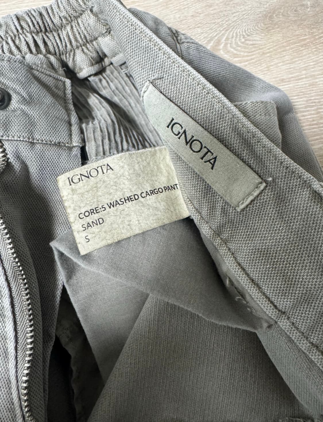 CORE:5 WASHED CARGO PANTS (SAND) S사이즈 상품이미지3