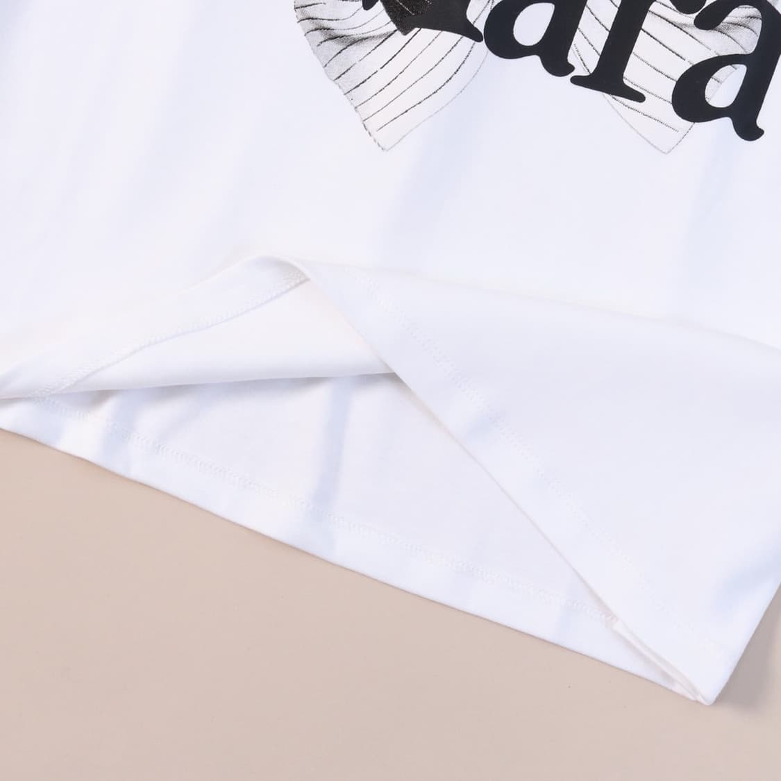 막스마라 리본 프린팅 여성복 면라운드 반팔티 상품이미지7