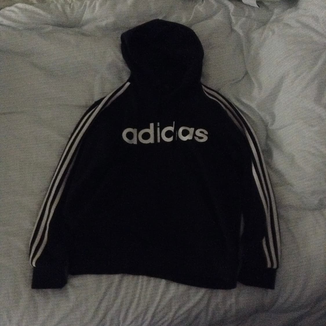 Adidas logo 3line hood 상품이미지1